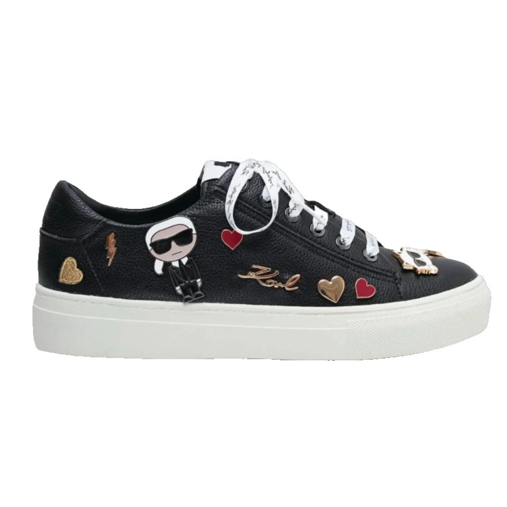 Women's Cate Pins Lace-Up Platform Sneakers Black Size 8.5M US New No Box